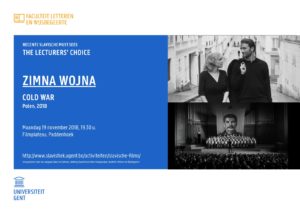 Illustration. UGent. Zimna wojna. Cold War. Polen, 2018 – Paweł Pawlikowski. 2018-11-19